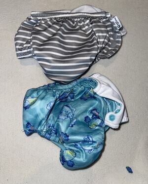 Green Sprouts Set of 2 Swim Diapers 12-18 Months Unisex